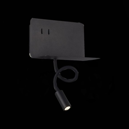 Wall lamp ST LUCE. SL1576.401.02. 2x3 watts, LED, 4000K, 470 LM, 20x15 cm, black color-4