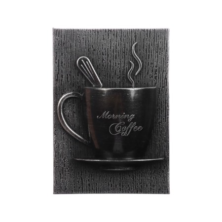 Wall -wall clocks for the kitchen "Sangino", silent, 26.5 x 24 cm, black silver, aa-8