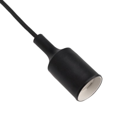 Cartridge E27 Silicone with a cord 1 m black rexant-1