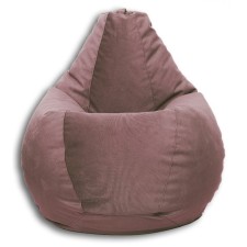 The pear-pear chair is positive Lovely, size xxl, diameter 105 cm, height 130 cm, velor, cocoa color