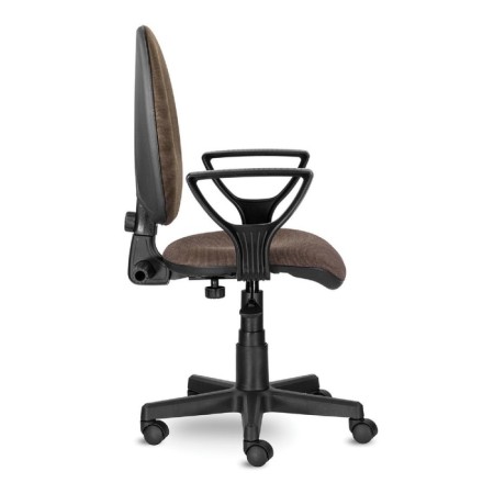 Armchair Brabix Prestige Ergo MG-311, adjustable ergonomic back, fabric, brown-1