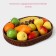Basket for fruits and bread of the deed "Ohio, 40 × 30 × 4.5 cm, oval