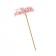 Topper wooden "Happy birthday" pink 13x6 cm