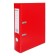 A4, 75 mm registrar, calligrata, PVC, embossing "Len", metal edging, pocket for a spine, collected, red, mix