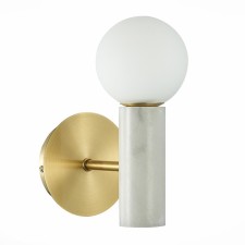 Wall lamp ST LUCE. SL1210.501.01. Pietra. 1x5 W, G9, 4000K, 12x23 cm, golden color, white