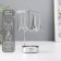 Summary Metal for 1 candle "Carousel. Paris" d = 5 cm silver 7.5x7.5x13 cm