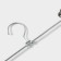 Pan for trousers and skirts with clamps, 30 × 10 cm, silver color