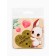 Magnet with a stamp-layer, "for mommy", 7 × 7 cm