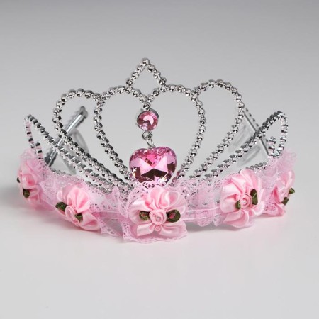 Crown "Heart", pink color