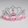 Crown "Heart", pink color