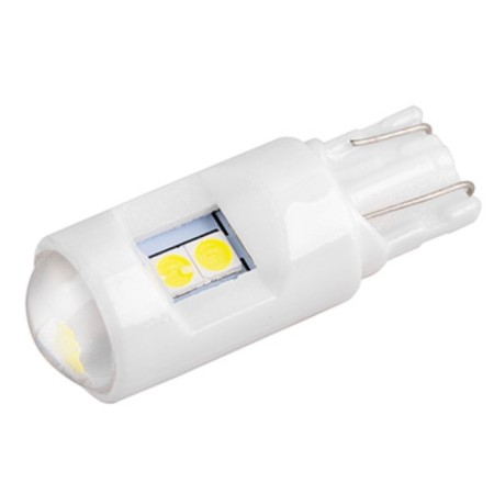 LED LED SkyWay T10 (W5W), 12 V, 6 SMD diodes, without basement, 1-end, white