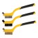 A set of brushes of metal tundra, two -component handles, small, 3 pcs.
