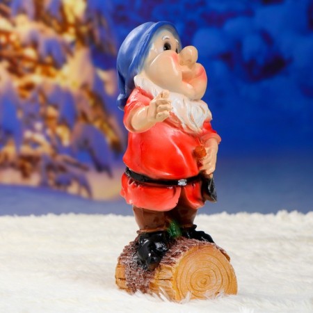 Sadovaya figure "Dwarf with a shovel" Small 15x12x30cm-3