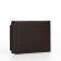 Male purse on magnets, department for bills, cards, coins, brown color