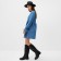 Women's dress with a collar Mist, p.46, blue