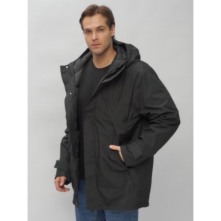 Male jacket-park, size 56, black color-6