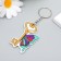 PVC keychain "Key with a butterfly" 6.2x3.8 cm