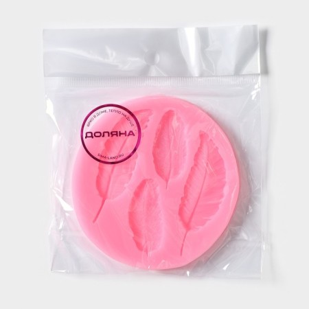 Mold Dolyana "Peryshok", silicone, 9 × 8.6 cm, color mix-6