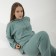 Knitted suit SL, with a hood, 42-44, green