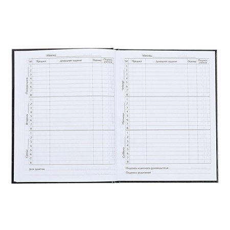 Universal diary for grades 1-11, "noble cat", solid cover 7BC, glossy lamination, 40 sheets-7