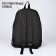 School textile school with pocket, black color, 45x30x15 cm
