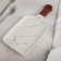 Ceramic dish for the supply "Marbl", 24 × 15.5 cm, white color