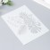 Plastic stencil "Pineapple and palm leaves" 29.7x21 cm