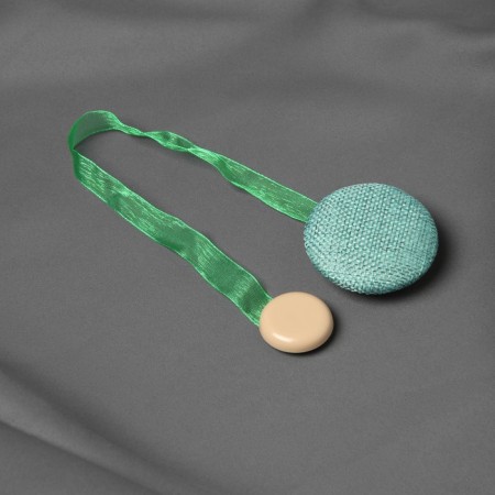 Picking for curtains "Circle", d = 5 cm, turquoise color-1