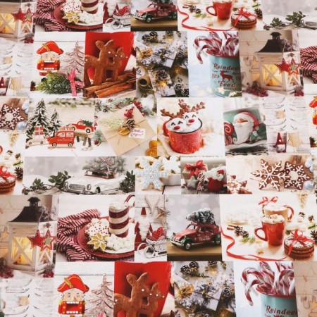 Glossy packaging paper "Fairytale Christmas", 70 x 100 cm, 1 sheet-3