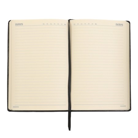 Deliciper of Leduced A5, 160 sheets Megapolis, hard cover, artificial leather, black-3
