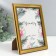 Photo frame plastic 13x18 cm "Kosichka" gold 20.3x15.3 cm