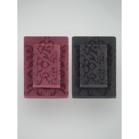 A set of terry towels Blueberry Pie, size 50x80 cm-2 pcs, 70x130 cm-2 pcs, multicolor-5