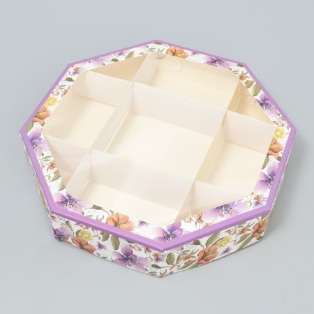 Confectionery box, packaging "Flower Gamma", 29 x 29 x 5 cm