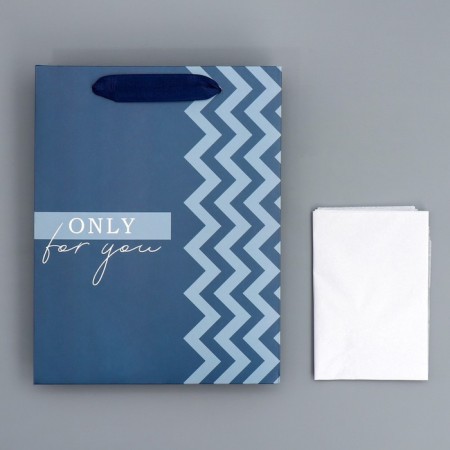Gift package laminated with quiet, packaging, “only for you”, MS 18 x 23 x 10 cm-7