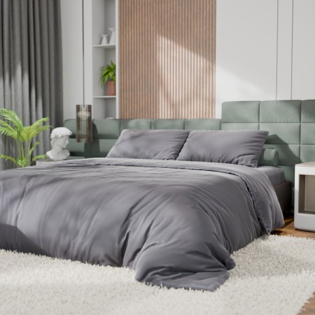 Bed linen Ethel Duet Tencel 155*210cm-2pcs, 230*245cm, 50*70cm-2pcs, gray gray color