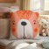 Decorative Ethel Pillow "Bear" 30*30 cm, velor 100% p/e