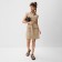 Women's dress Minaku: Safari Mini Beige Color, Rr. 48