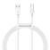 Cable Baseus, Type -C - USB, 6 A, 66W, TPE braid, 1 m, white