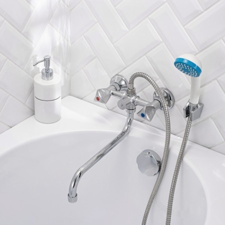 Bath mixer RMS SL119-143, two-wound, chrome-3