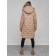 Coat insulated winter female, size 50, beige color