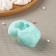 Silicone Mold "Bunny Back", 6 × 4.1 × 3.6 cm, Biryuzovoy color