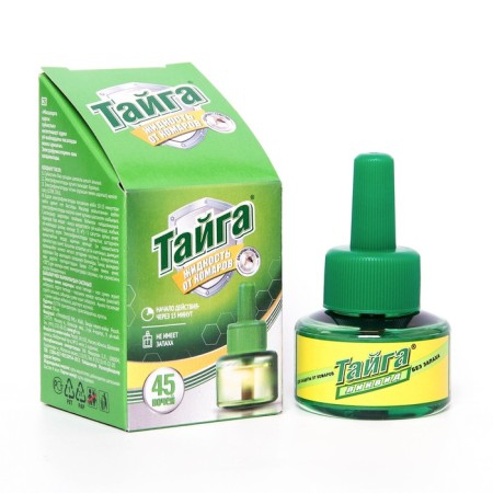 An additional bottle of mosquitoes "Taiga", without smell, 45 nights, 30 ml