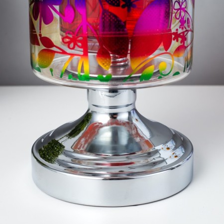 Aromariner touchscap "Spring flowers" G9 35W silver 13x13x20 cm 10.5x10.5x20 cm Risalux 7986-6