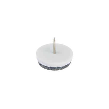 Furniture round tundra, d = 28 mm, 8 pcs., White color-1