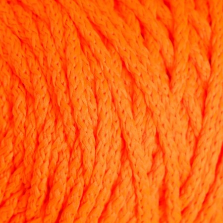 Knitting cord "Classic" without a core 100% polyester width 4mm 100m (orange. Lumin.)-2