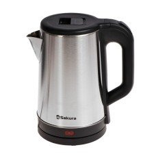 Electric kettle Sakura SA-2167BK, metal, 1.8 l, 1800 watts, gray-black