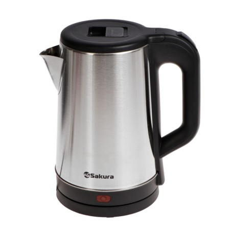 Electric kettle Sakura SA-2167BK, metal, 1.8 l, 1800 watts, gray-black