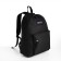 School backpack of textiles with lightning, external pocket, black color