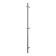 Terminus uno "Circle" electric heated towel rail, 1400x32 mm, chrome