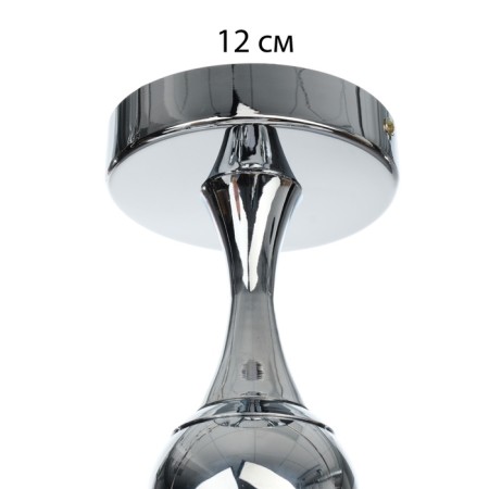 Chandelier "Molecule" 5he27 chrome 60x55x52 cm-7